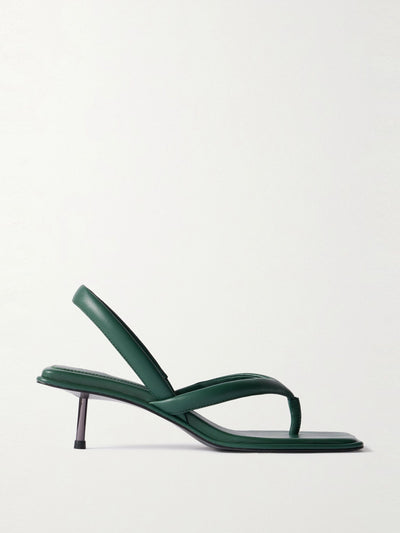 St. Agni Leather slingback sandals at Collagerie