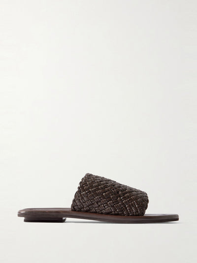 St. Agni Woven leather sandals at Collagerie