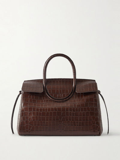 Staud Maude croc-effect leather tote at Collagerie