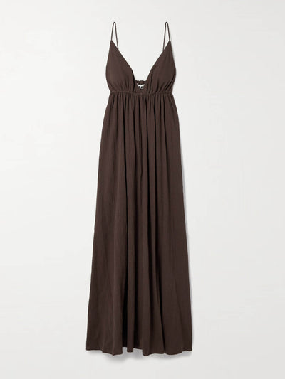 Staud Hanna cotton-gauze maxi dress at Collagerie