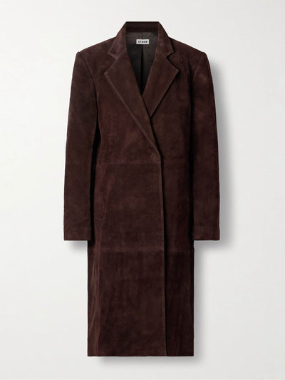 Staud Sabine suede coat at Collagerie