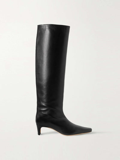 Staud Wally leather knee boots at Collagerie