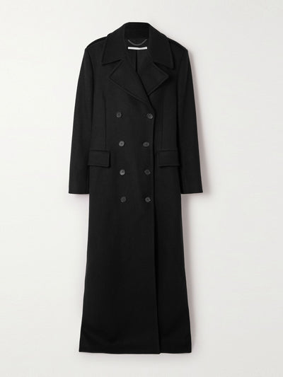 Stella Mccartney Oversized black wool coat at Collagerie