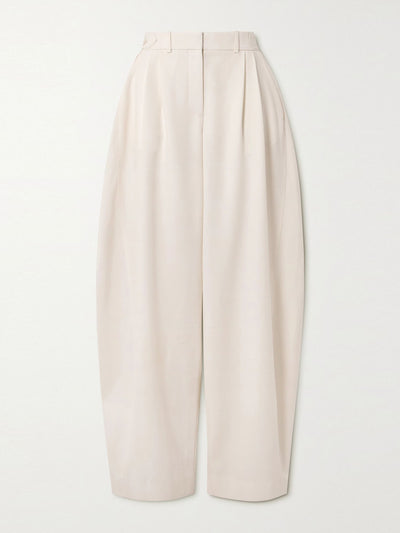 Stella Mccartney Pleated wool tapered pants at Collagerie