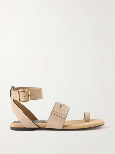 Stella McCartney Gaia buckled brushed vegan sandals at Collagerie