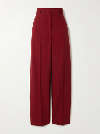 Stella McCartney Wool-crepe wide-leg pants at Collagerie