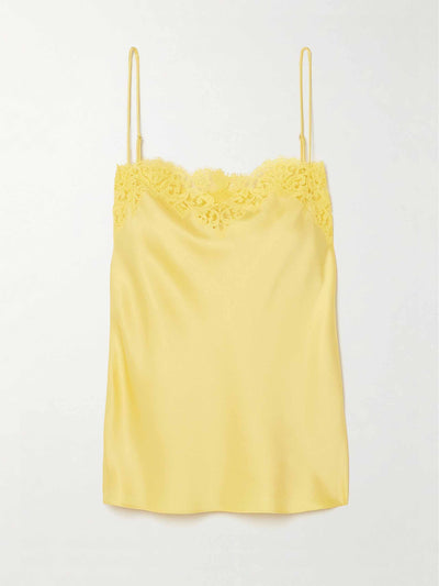 Stella McCartney Iconic lace-trimmed satin camisole at Collagerie