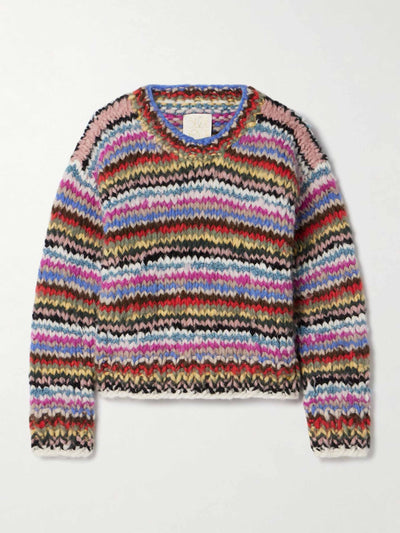 Suzie Kondi Jooshi striped cashmere sweater at Collagerie