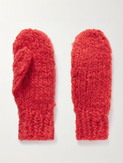 Suzie Kondi Mire ribbed cashmere mittens at Collagerie