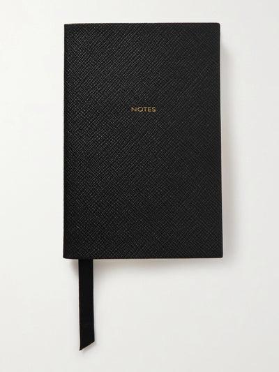 Smythson Textured-leather notebook at Collagerie