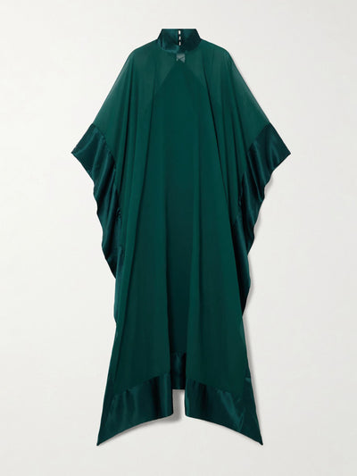 Taller Marmo New Age Spirito satin-trimmed silk-chiffon gown at Collagerie