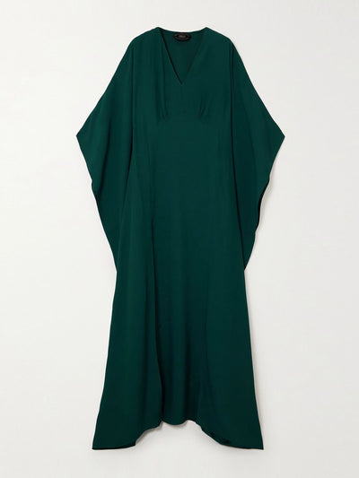 Taller Marmo Obsession satin-trimmed crepe gown at Collagerie