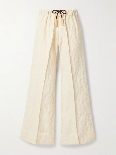 Thank You Have A Good Day Pierrot cotton-blend jacquard pants at Collagerie