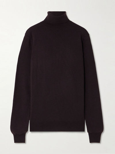 The Frankie Shop Eve merino wool turtleneck sweater at Collagerie