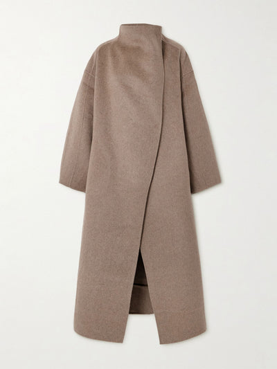 The Frankie Shop Leroy oversized brushed wool-blend coat at Collagerie