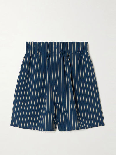 The Frankie Shop Lui striped crepe shorts at Collagerie