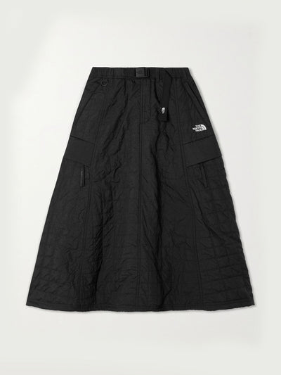The North Face Quilted Volume shell midi skirt at Collagerie