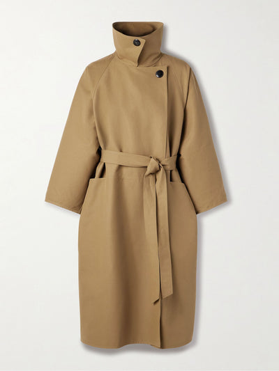 The Row Aurore oversized cotton trench coat at Collagerie