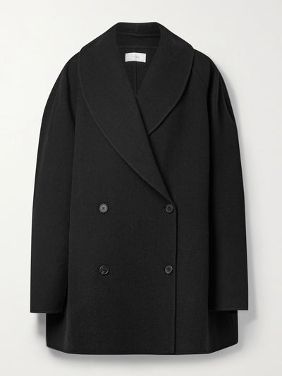 The Row Essentials Polli double-breasted wool-blend coat at Collagerie