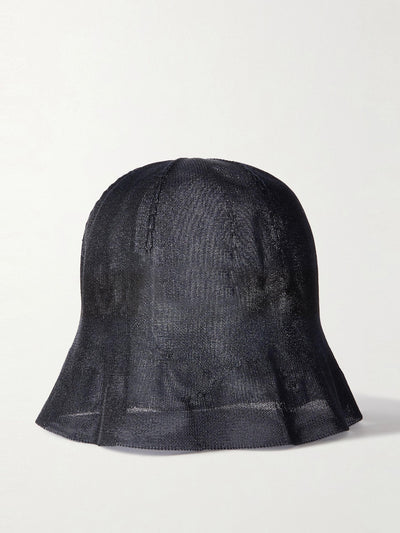 The Row Indo navy mesh bucket hat at Collagerie