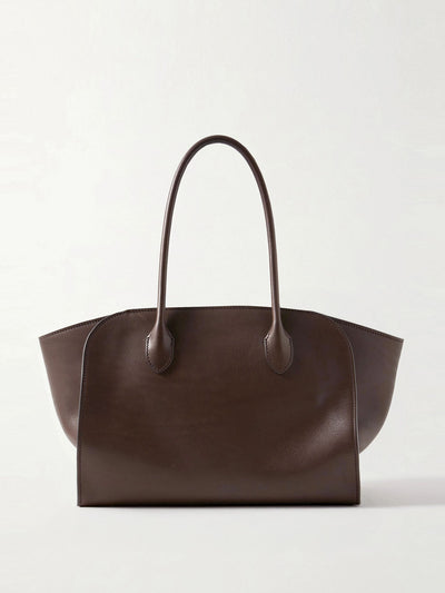 The Row Marlo 12 leather tote at Collagerie