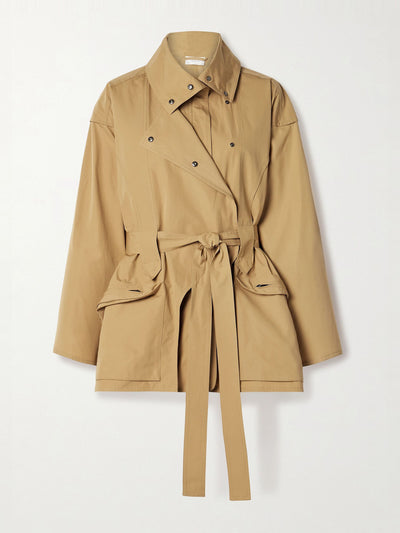 The Row Pierrick belted cotton-poplin jacket at Collagerie