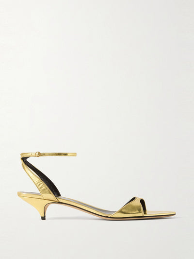 The Row Vika leather sandals at Collagerie