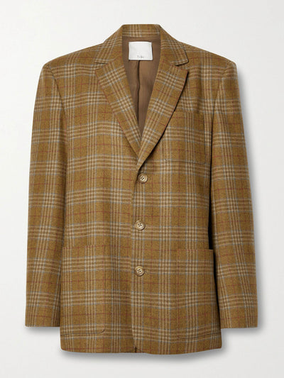 Tibi Checked wool blazer at Collagerie