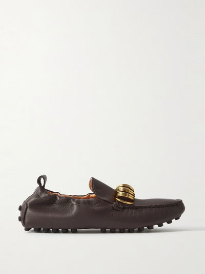 Tod's Gommino 22L embellished leather loafers at Collagerie