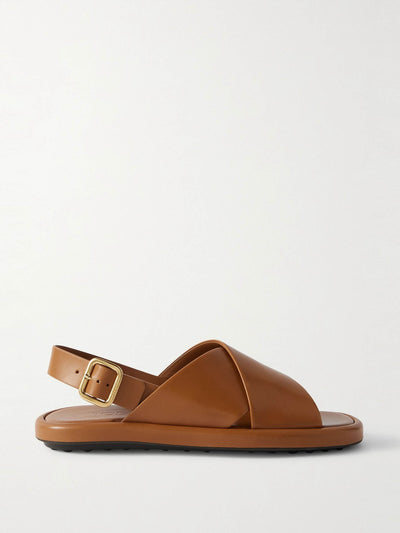 Tod's Leather slingback sandals at Collagerie