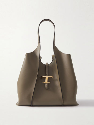 Tod'S T Timeless textured-leather shoulder bag at Collagerie