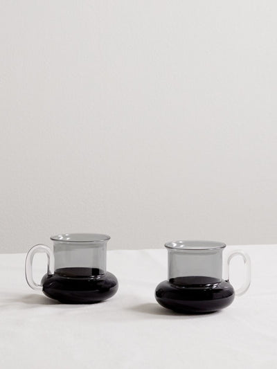 Tom Dixon Bump glass tea cups (set of 2) at Collagerie