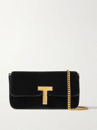 Tom Ford Embellished velvet clutch at Collagerie