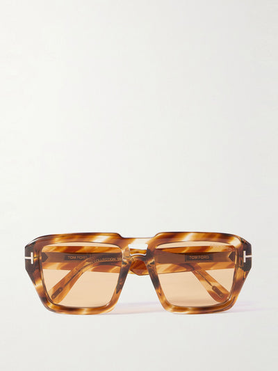 Tom Ford Eyewear Icon square-frame tortoiseshell acetate sunglasses at Collagerie