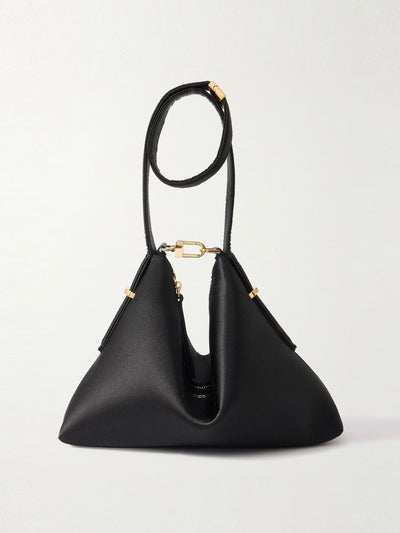 Totême Bevel satin clutch at Collagerie
