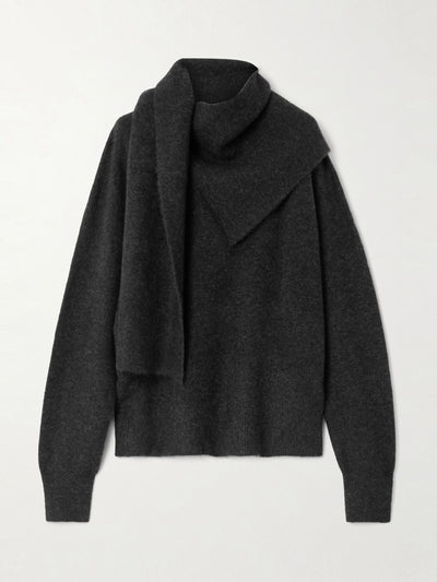 Totême Draped knitted sweater at Collagerie