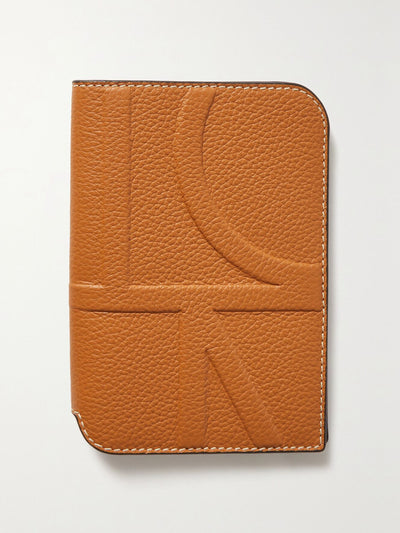 Totême Embossed textured-leather passport cover at Collagerie