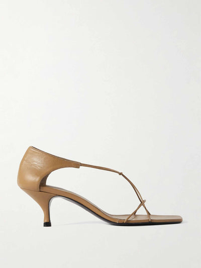 Totême Knot leather sandals at Collagerie