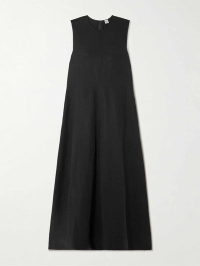 Totême Lyocell and linen-blend midi dress at Collagerie