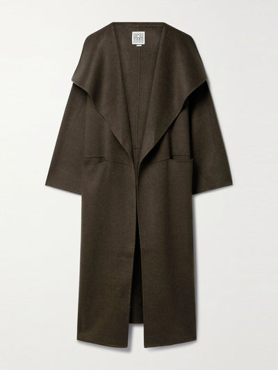 Totême Oversized wool and cashmere-blend coat at Collagerie