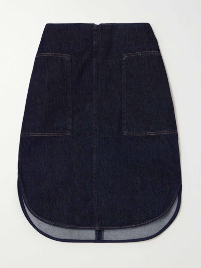 Totême Organic denim skirt at Collagerie