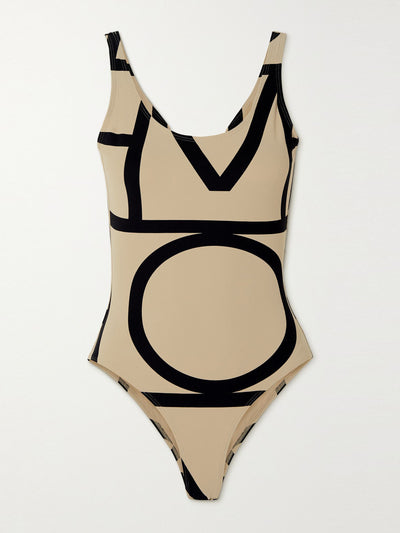 Totême Printed recycled swimsuit at Collagerie