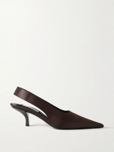 Totême Satin slingback pumps at Collagerie