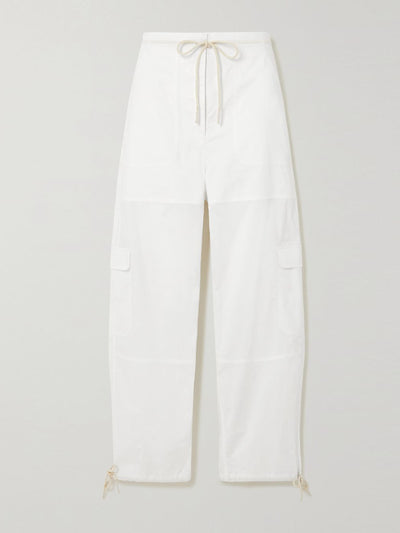 Totême Organic cotton straight-leg cargo trousers at Collagerie