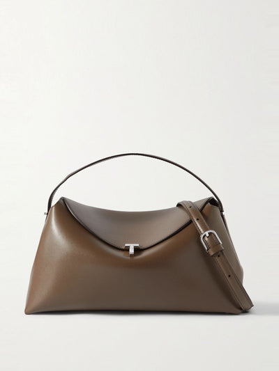 Totême T-Lock leather shoulder bag at Collagerie