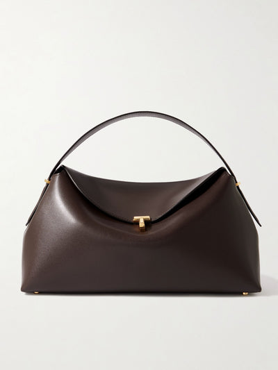 Totême T-Lock leather shoulder bag at Collagerie