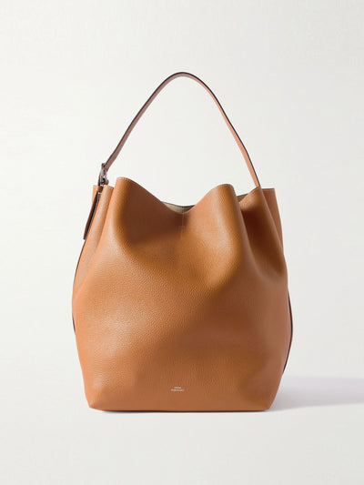 Totême Textured-leather tote at Collagerie