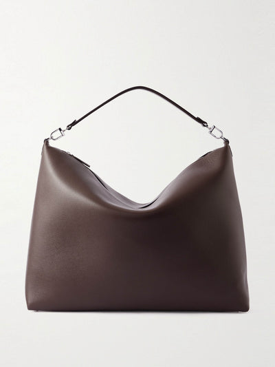 Totême Textured-leather tote at Collagerie