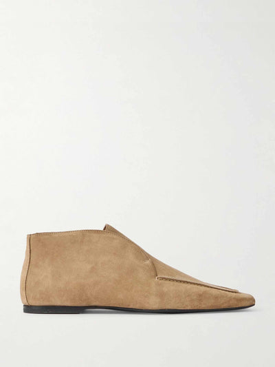 Totême The Desert suede ankle boots at Collagerie