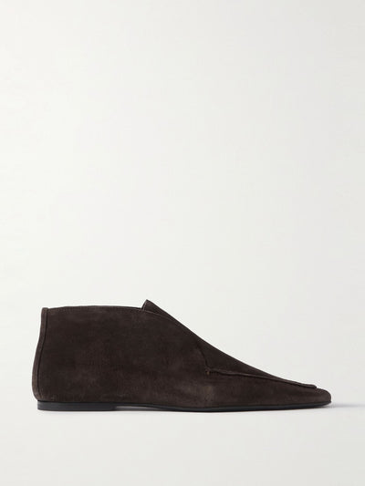 Totême The Desert suede ankle boots at Collagerie